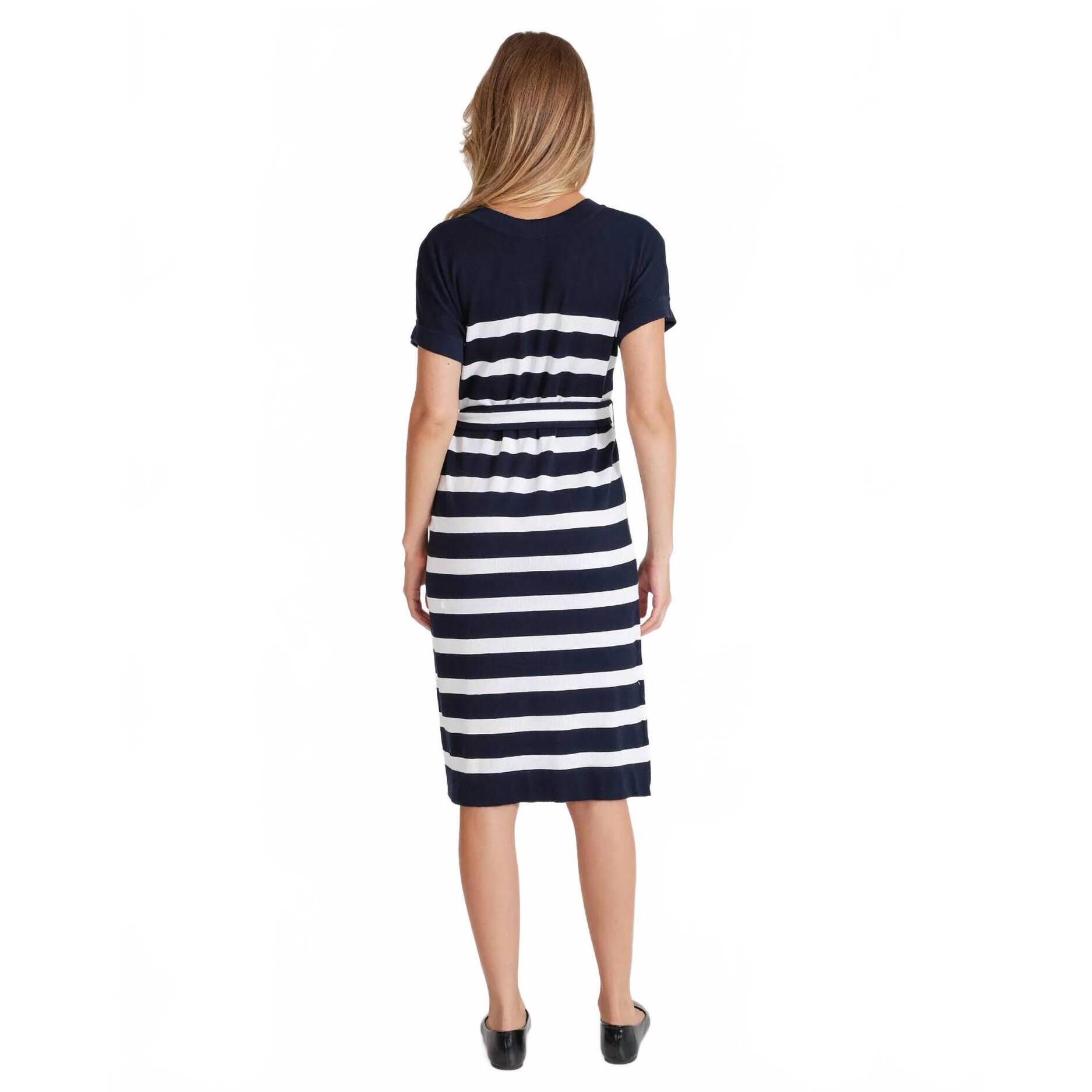 New Holebrook Usa Lottie Dress In Navy / White — image 2 of 3